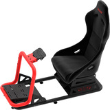 Res-Tech SIMPLY - GT Cockpit, Simulateur de course Noir/Rouge, Châssis acier tubulaire