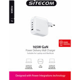 Sitecom 165W GaN Power Delivery, Chargeur Blanc
