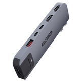 Sitecom 6 in 2 MacBook Pro Multiport, Station d'accueil Gris