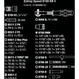 Wera 8100 SB 4 Zyklop Speed, Set d'outils Noir/Vert