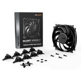 be quiet! Silent Wings 4 PWM high-speed ventilateur de boîtier Noir, 120 x 120 x 25 mm, Ventilateur, 12 cm, 2500 tr/min, 130,31 m³/h, Noir