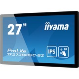 iiyama ProLite TF2738MSC-B2 27" Moniteur  Noir, 68,6 cm (27"), 1920 x 1080 pixels, Full HD, LED, 5 ms, Noir