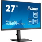 iiyama ProLite XUB2794HSU-B6 27" Moniteur  Noir (Mat), HDMI, DisplayPort, Sound