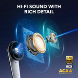 Anker Liberty 4 Pro écouteurs in-ear Noir, Bluetooth True Wireless, ANC 7 capteurs, IPX5