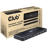 Club 3D Station d'accueil Thunderbolt 4 12-en-1 Noir