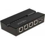 DeLOCK 11493 commutateur de données d'ordinateurs, Switch USB 0,48 Gbit/s, Noir, Plastique, 106 mm, 56 mm, 25 mm