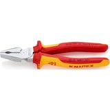 KNIPEX Pince universelle à forte démultiplication VDE 02 06 200, Pinces Pinces d'électricien, 2,5 cm, Acier, Plastique, Rouge/Orange, 20 cm