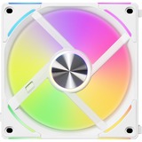 Lian Li UNI FAN AL120 V2 Single Pack, Ventilateur de boîtier Blanc, Connecteur de ventilateur PWM à 4 broches, LED RGB