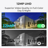Reolink P340-A caméra bullet PoE intelligente 12 MP, Caméra de surveillance Blanc, Vision nocturne en couleur, AI Video Search