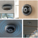 Reolink  W520 360° panoramique fisheye, Caméra de surveillance Gris, 2.4 GHz/5 GHz WiFi, LAN