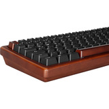 Sharkoon SKILLER SGK50 S3 Wood PBT, clavier gaming Bois/Noir, Layout BE, Gateron G Pro 3.0 Yellow,  BE Layout, Gateron G Pro 3.0 Yellow, RGB LED, Hot-swappable, 75%