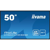 iiyama ProLite LH5041UHS-B2AG, Affichage public Noir, VGA, HDMI, LAN, Audio, USB 
