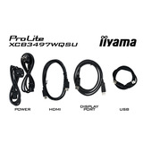 iiyama ProLite XCB3494WQSU-B1 34" Moniteur UltraWide incurvé Noir, 1x DisplayPort, 2x HDMI, 2x USB-C, 2x USB-A, 120 Hz