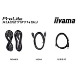 iiyama ProLite XUB2797HSU-B2 27" Moniteur  Noir, 100 Hz, HDMI, DisplayPort, USB, Audio, Adaptive Sync