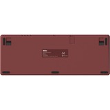 8BitDo Clavier mécanique rétro Fami Edition, clavier gaming Beige/Rouge, Layout États-Unis, Kailh Box White, Bluetooth Low Energy, sans fil 2.4G, USB