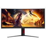 AOC CU34G4ZCA 34" Moniteur UltraWide gaming incurvé  Noir/Rouge, HDMI, DisplayPort, USB-C, 250 Hz
