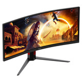 AOC CU34G4ZCA 34" Moniteur UltraWide gaming incurvé  Noir/Rouge, HDMI, DisplayPort, USB-C, 250 Hz