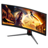 AOC CU34G4ZCA 34" Moniteur UltraWide gaming incurvé  Noir/Rouge, HDMI, DisplayPort, USB-C, 250 Hz