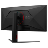 AOC CU34G4ZCA 34" Moniteur UltraWide gaming incurvé  Noir/Rouge, HDMI, DisplayPort, USB-C, 250 Hz