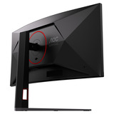 AOC CU34G4ZCA 34" Moniteur UltraWide gaming incurvé  Noir/Rouge, HDMI, DisplayPort, USB-C, 250 Hz