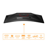 AOC CU34G4ZCA 34" Moniteur UltraWide gaming incurvé  Noir/Rouge, HDMI, DisplayPort, USB-C, 250 Hz