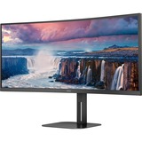 AOC CU34V5C/BK 34" Moniteur UltraWide incurvé Noir, 1x DisplayPort, 1x HDMI, 1x USB-C, 4x USB-A