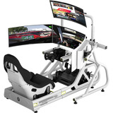 Fanatec GT Triple Monitor Expansion, Support Blanc/Noir
