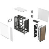 Fractal Design North XL RC Chalk White TG Clear boîtier midi tower Blanc | 2x USB-A | 1x USB-C | Verre Trempé
