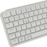 Keychron B6 Pro-K8Z Ultra-Slim, clavier Blanc, Layout BE, Mécanique des ciseaux, Bluetooth, 2.4GHz
