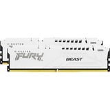 Kingston FURY FURY 64 Go DDR5-6000 (2x 32 Go) Dual-Kit , Mémoire vive Blanc, KF560C30BWEK2-64, Beast, EXPO, XMP 3.0