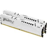 Kingston FURY FURY 64 Go DDR5-6000 (2x 32 Go) Dual-Kit , Mémoire vive Blanc, KF560C30BWEK2-64, Beast, EXPO, XMP 3.0