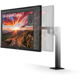 LG Ergo IPS Monitor avec USB Type-C 31.5" 4K UHD  Noir, 2x HDMI, 1x DisplayPort