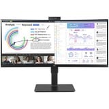 LG UltraWide 34BQ77QC-B 34" Moniteur incurvé  Noir, 2x HDMI, 1x DP, USB-A, USB-C, HDR10, LAN, webcam, microphone