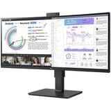 LG UltraWide 34BQ77QC-B 34" Moniteur incurvé  Noir, 2x HDMI, 1x DP, USB-A, USB-C, HDR10, LAN, webcam, microphone