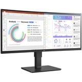 LG UltraWide 34BQ77QC-B 34" Moniteur incurvé  Noir, 2x HDMI, 1x DP, USB-A, USB-C, HDR10, LAN, webcam, microphone