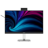 Philips 27B2U4601H/00 27" moniteur LED Argent/Noir, HDMI, DisplayPort, USB-C, Webcam, 120 Hz