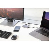 Targus USB-C DP Alt Mode Single Video 4K HDMI/VGA, Station d'accueil Gris, + 100W Power Delivery