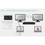 i-tec i-tec USB-C HDMI KVM Docking, Station d'accueil Noir