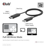 Club 3D Adaptateur émetteur-récepteur sans fil USB-C vers HDMI Noir