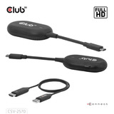 Club 3D Adaptateur émetteur-récepteur sans fil USB-C vers HDMI Noir