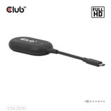 Club 3D Adaptateur émetteur-récepteur sans fil USB-C vers HDMI Noir