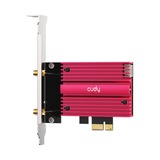 Cudy AX5400 Wi-Fi 6E Bluetooth 5.3 PCI-E Adapter, Adaptateur WLAN Rouge