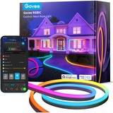 Govee RGBIC Outdoor Neon Rope Light (10 m), Éclairage d'ambiance 2,4 GHz wifi + Bluetooth