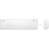 HP Combinaison clavier-souris sans fil 650, set de bureau Blanc, Layout BE, Plunger, 1200 - 4000 dpi