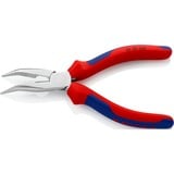 KNIPEX Pince demi-ronde avec tranchant 25 25 160 Rouge/Bleu, avec gaines bi-matière, chromée