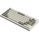 Keychron Q1 Max-P4 QMK, clavier Blanc, Layout BE, Gateron Jupiter Banana, RGB led, 75%, Hot-swappable, Bluetooth, 2.4GHz