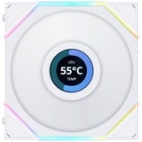 Lian Li UNI FAN TL 120 LCD Reverse Blade ventilateur de boîtier RGB  Blanc, 120 x 124 x 28 mm