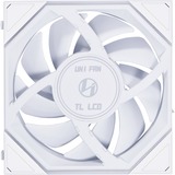 Lian Li UNI FAN TL 120 LCD Reverse Blade ventilateur de boîtier RGB  Blanc, 120 x 124 x 28 mm