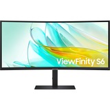 SAMSUNG ViewFinity LS34C652UAUXEN 34" Moniteur UltraWide incurvé  Noir, HDMI, DisplayPort, Sound, RJ-45, USB-C