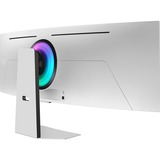 Samsung Odyssey OLED G9 G95SC 49" Moniteur UltraWide gaming incurvé Argent, 1x DisplayPort, 1x HDMI, 1x Micro HDMI, 3x USB-A, 240 Hz, Wi-Fi, BT